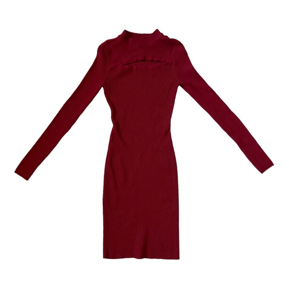 Vintage Derek Heart Red Sweater Dress Women Size Small - Picture 6 of 6